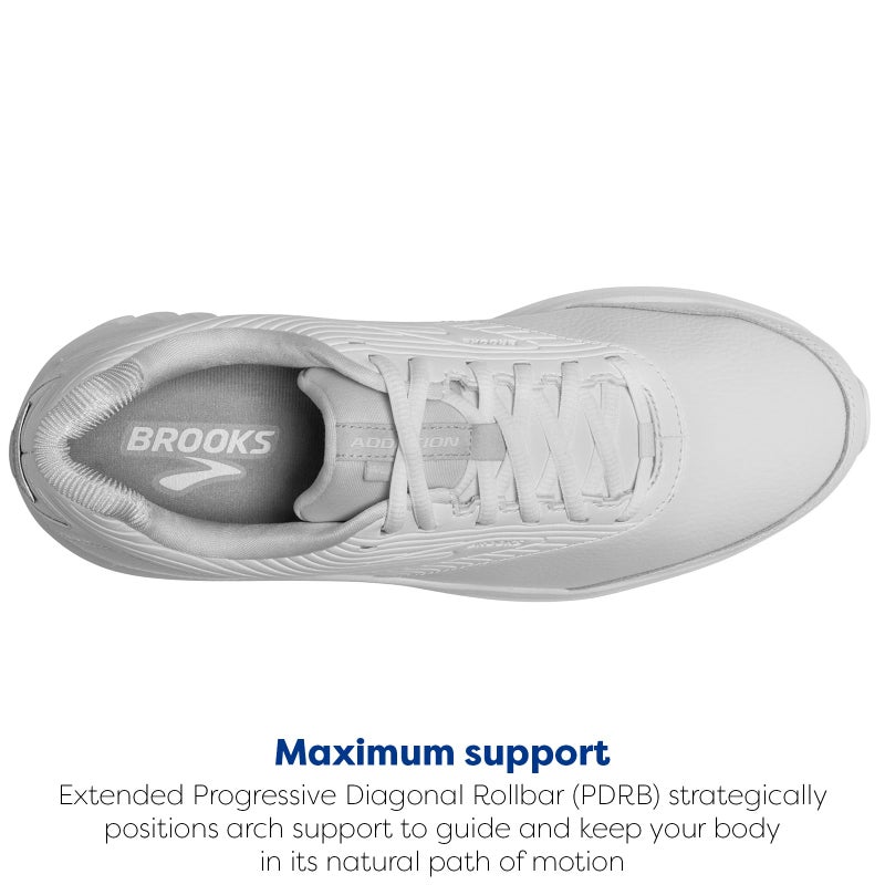 Brooks Women's Addiction Walker 2 Walking Shoe - White/White - 8.5 X-Wide - Image 5